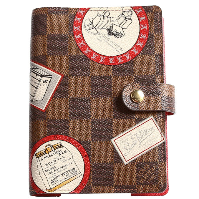 Louis-Vuitton Agenda Small Ring Patch Ebene