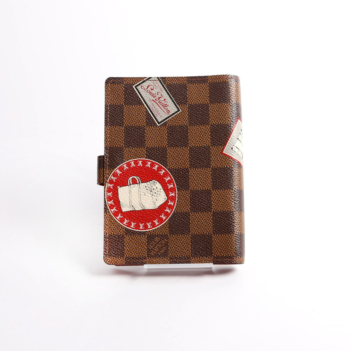 Louis-Vuitton Agenda Small Ring Patch Ebene