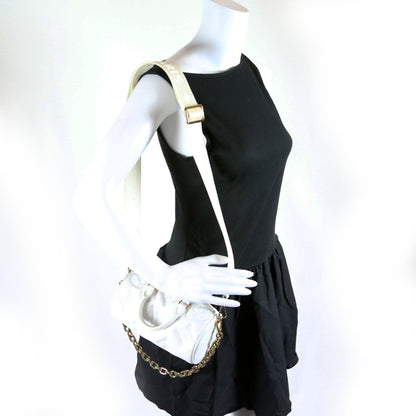 Louis-Vuitton Papillon BB Bubblegram Calfskin White