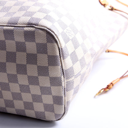 Louis-Vuitton Neverfull MM Damier Azur Blue