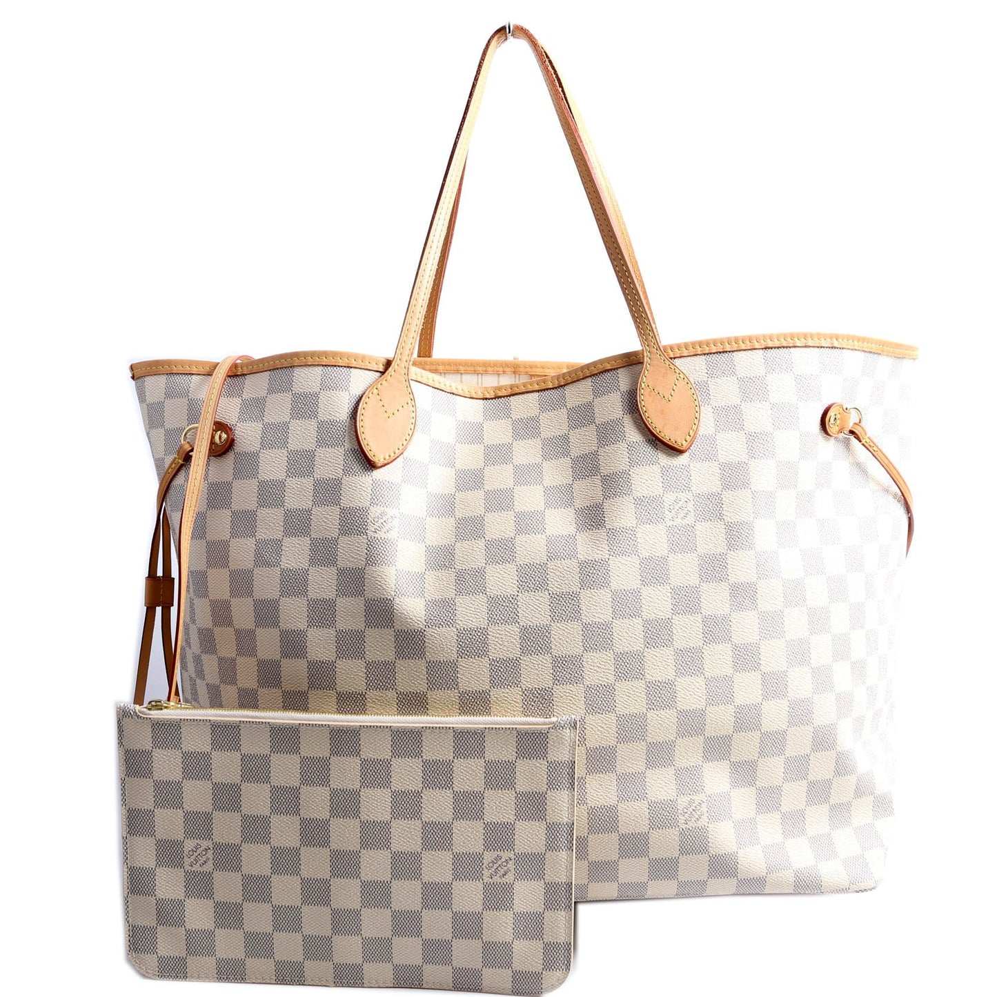 Louis-Vuitton Neverfull With Wallet GM Azur