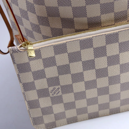 Louis-Vuitton Neverfull With Wallet GM Azur