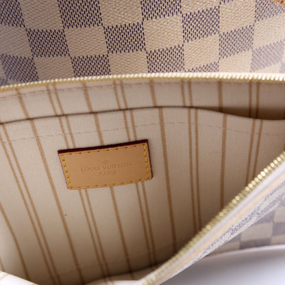 Louis-Vuitton Neverfull With Wallet GM Azur