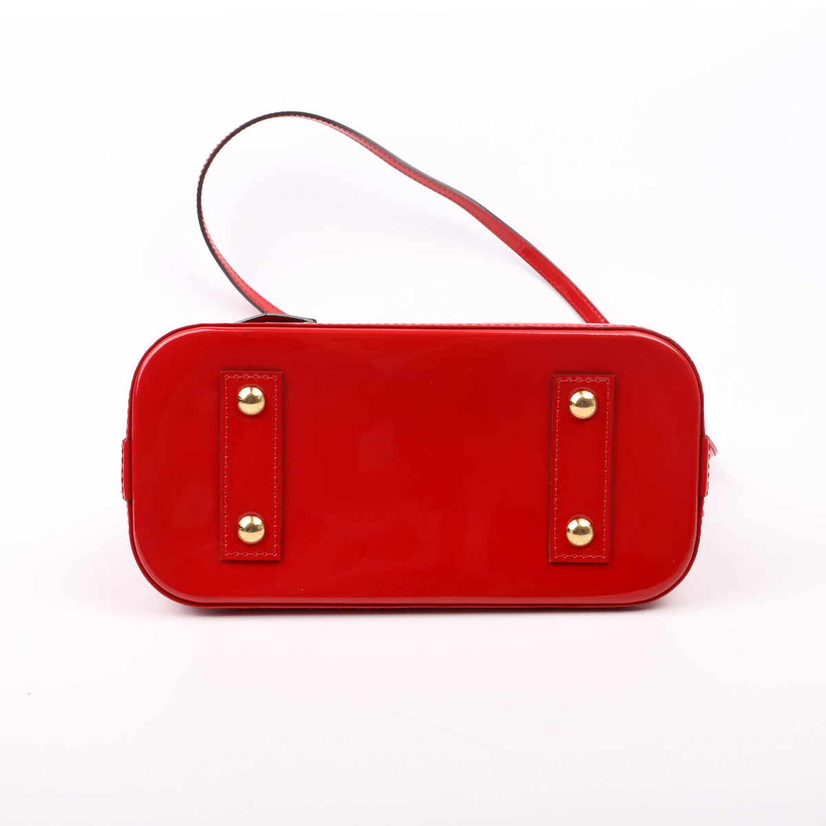 Louis-Vuitton Alma BB Vernis Red