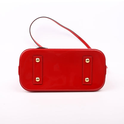 Louis-Vuitton Alma BB Vernis Red