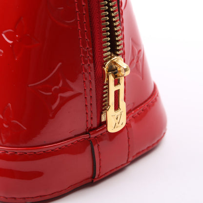 Louis-Vuitton Alma BB Vernis Red