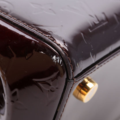 Louis-Vuitton Brea PM Vernis Burgundy