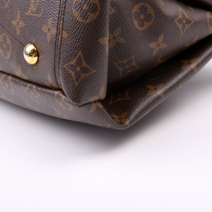 Louis-Vuitton Pallas Tote Monogram Canvas Side Brown