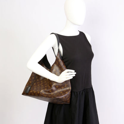 Louis-Vuitton Flower Hobo Monogram Black