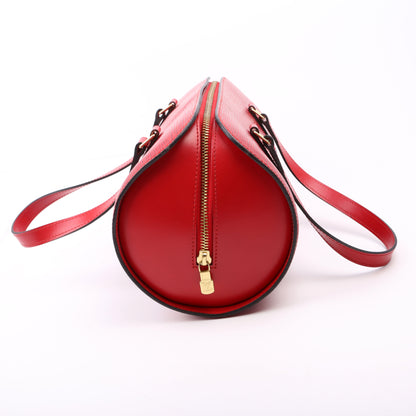 Louis-Vuitton Soufflot With Pouch Epi Red