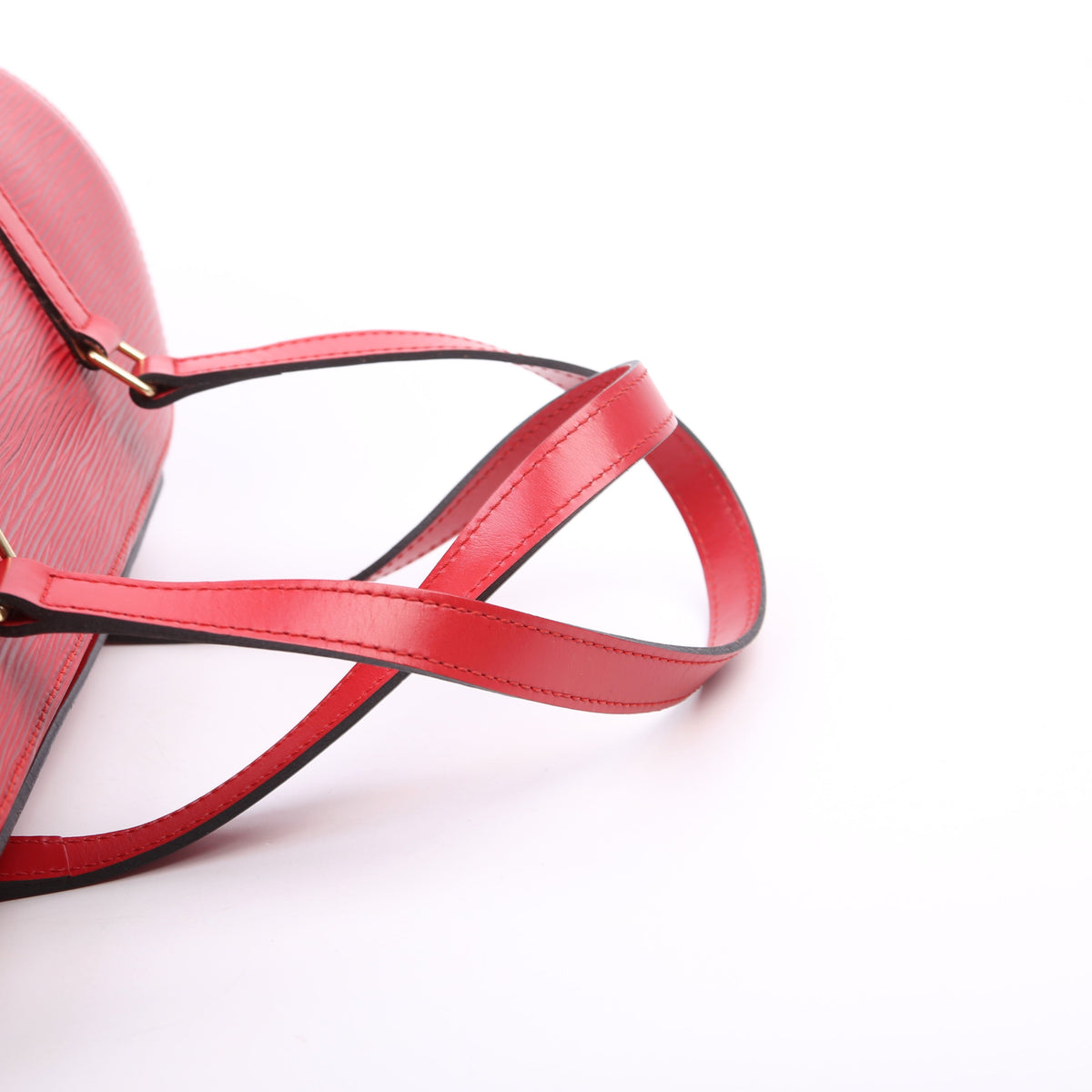 Louis-Vuitton Soufflot With Pouch Epi Red