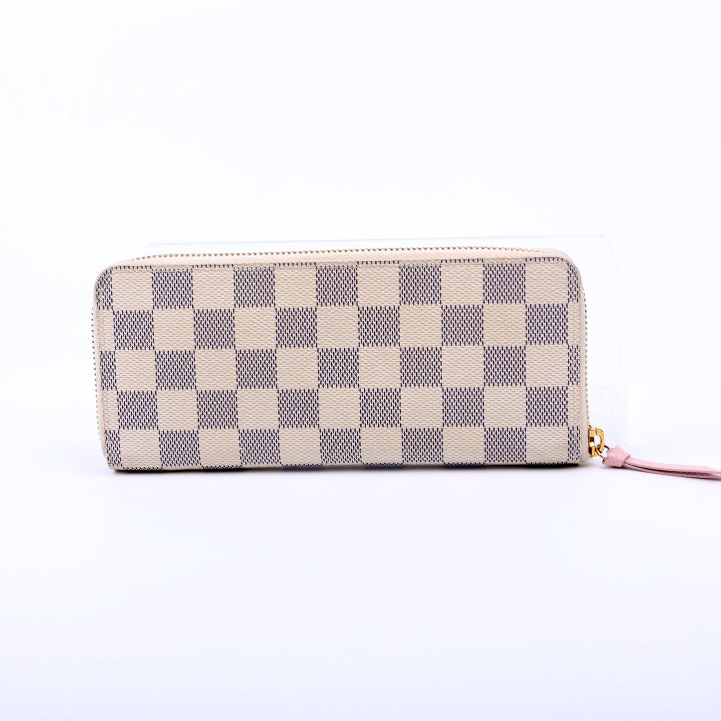 Louis-Vuitton Clemence Wallet Damier Azur Pink