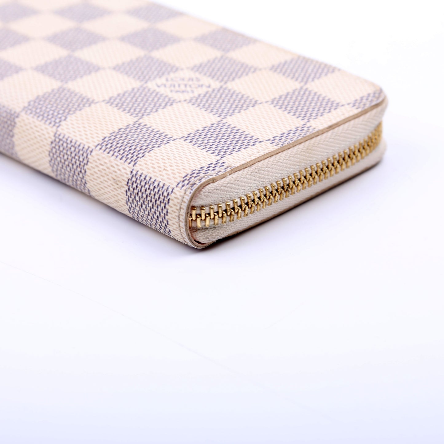 Louis-Vuitton Clemence Wallet Damier Azur Pink