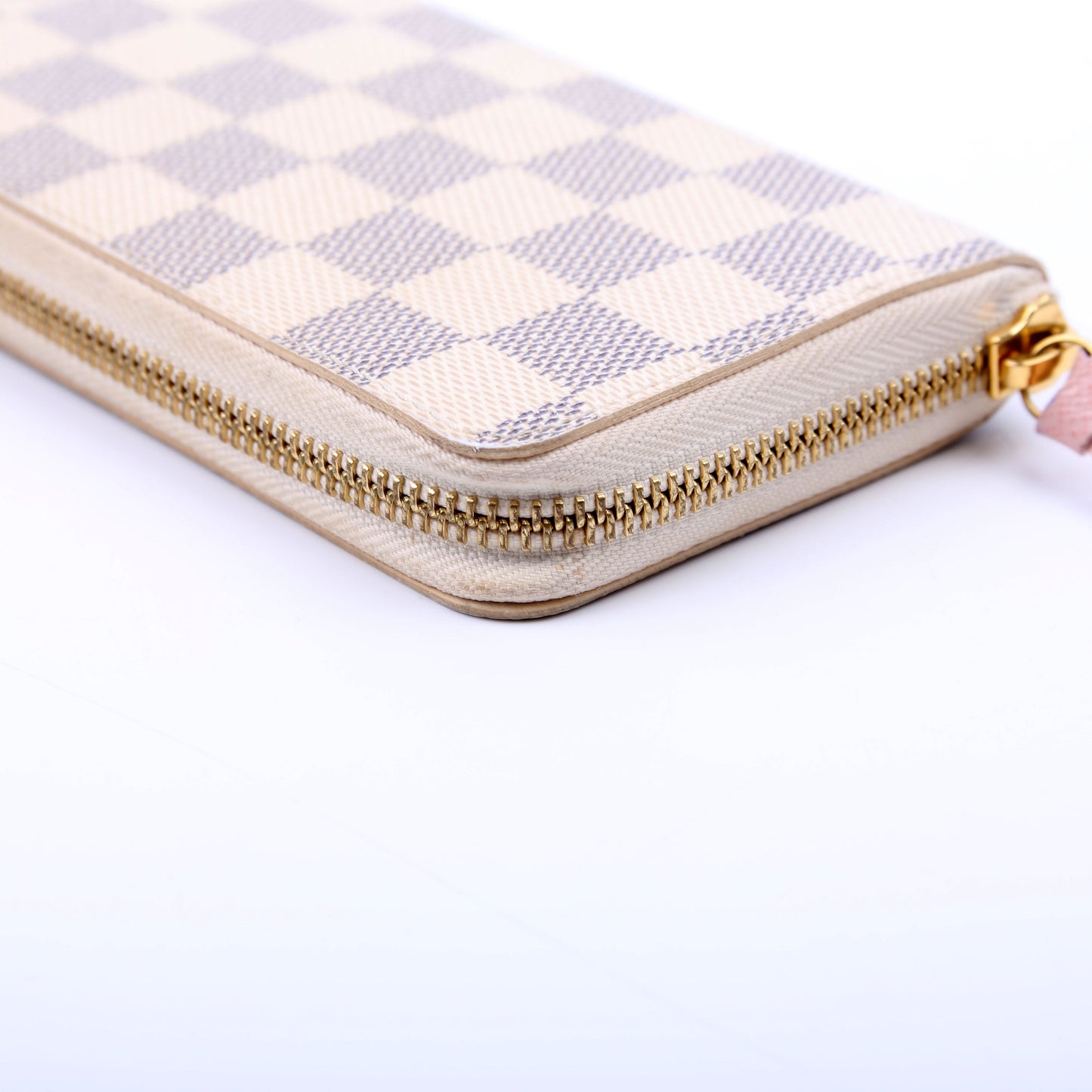 Louis-Vuitton Clemence Wallet Damier Azur Pink