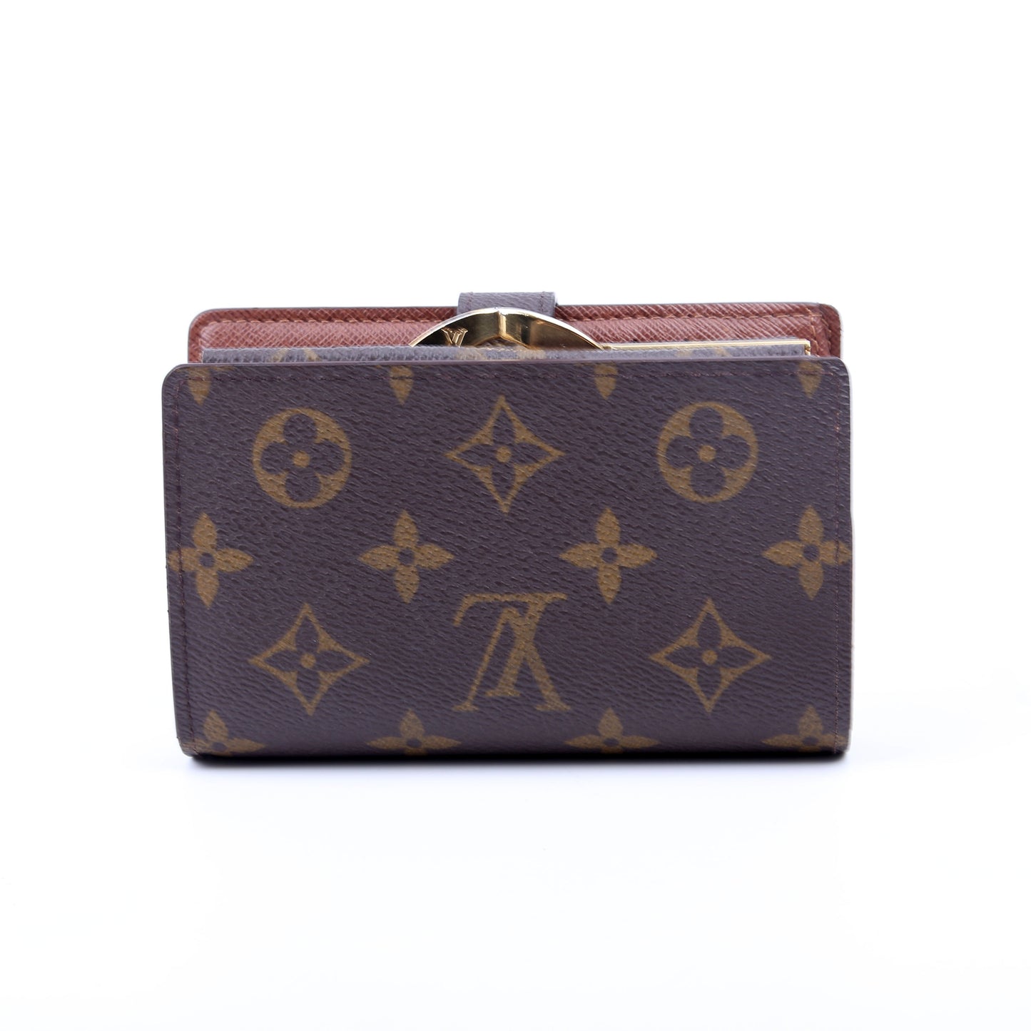 Louis-Vuitton French Purse Wallet Monogram Brown