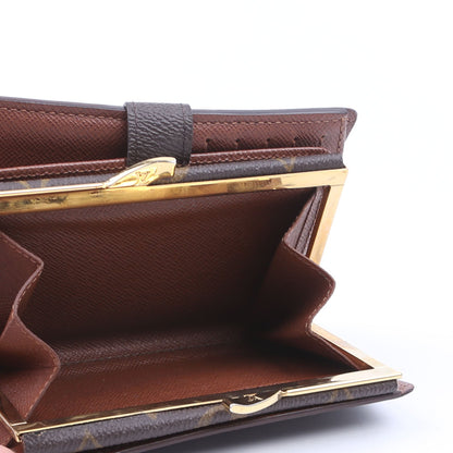 Louis-Vuitton French Purse Wallet Monogram Brown