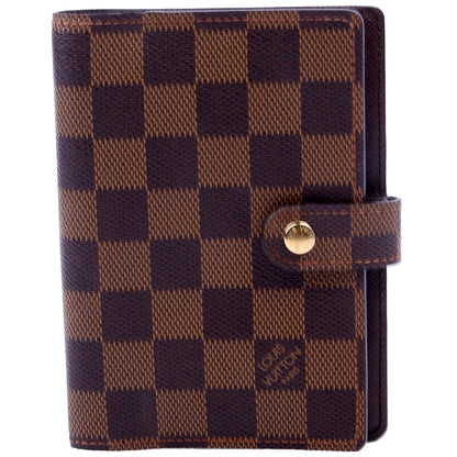 Louis-Vuitton Agenda Small Ring Damier Ebene