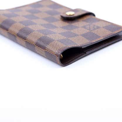 Louis-Vuitton Agenda Small Ring Damier Ebene