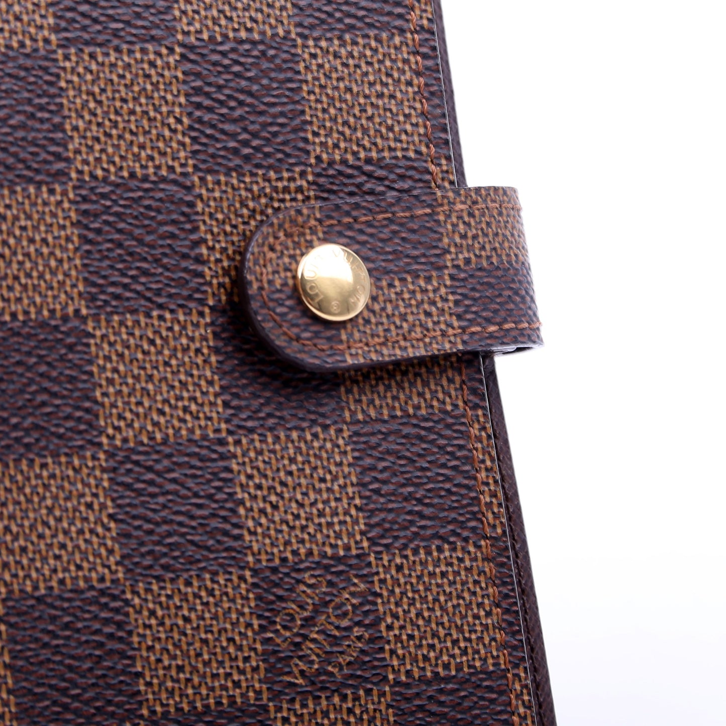 Louis-Vuitton Agenda Small Ring Damier Ebene
