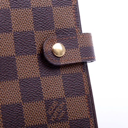 Louis-Vuitton Agenda Small Ring Damier Ebene