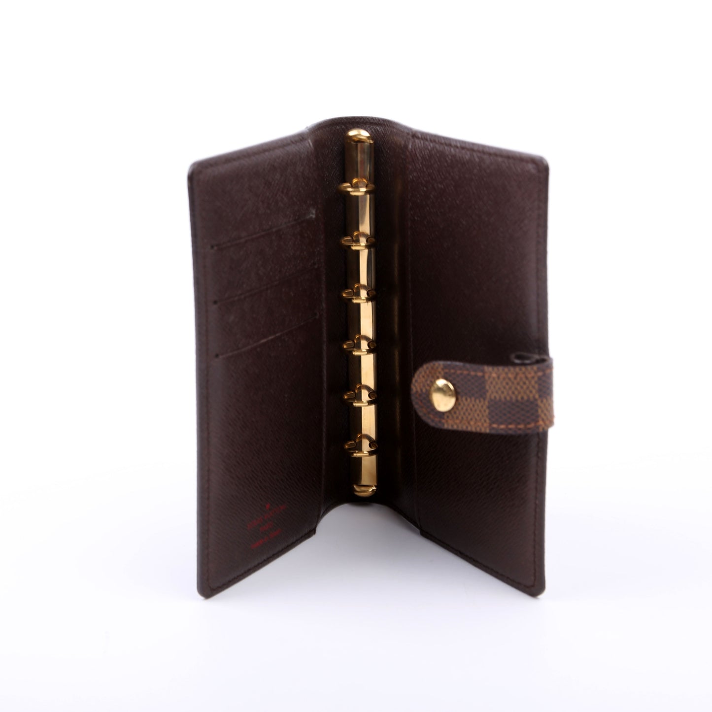 Louis-Vuitton Agenda Small Ring Damier Ebene