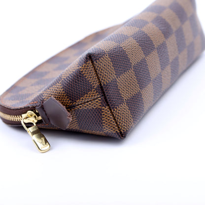 Louis-Vuitton Cosmetic Pouch PM Damier Ebene