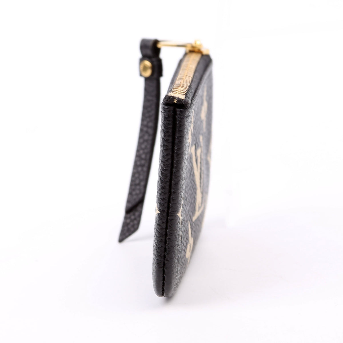 Louis-Vuitton Pochette Cles New Model Bicolor Empreinte Black