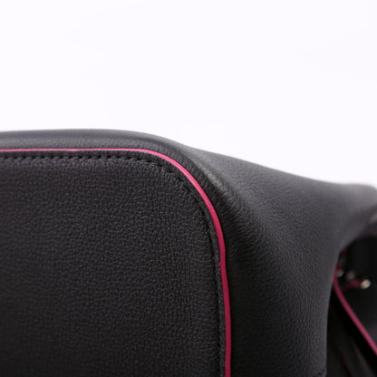Louis-Vuitton Lockme Bucket Bag Black/Pink