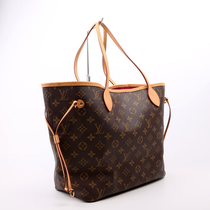 Louis-Vuitton Neverfull MM Monogram Pink