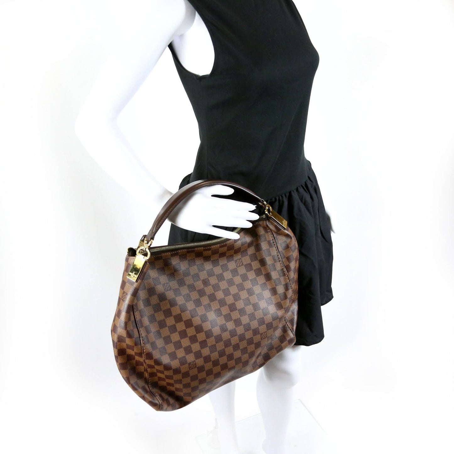 Louis-Vuitton Portobello GM Damier Ebene Brown