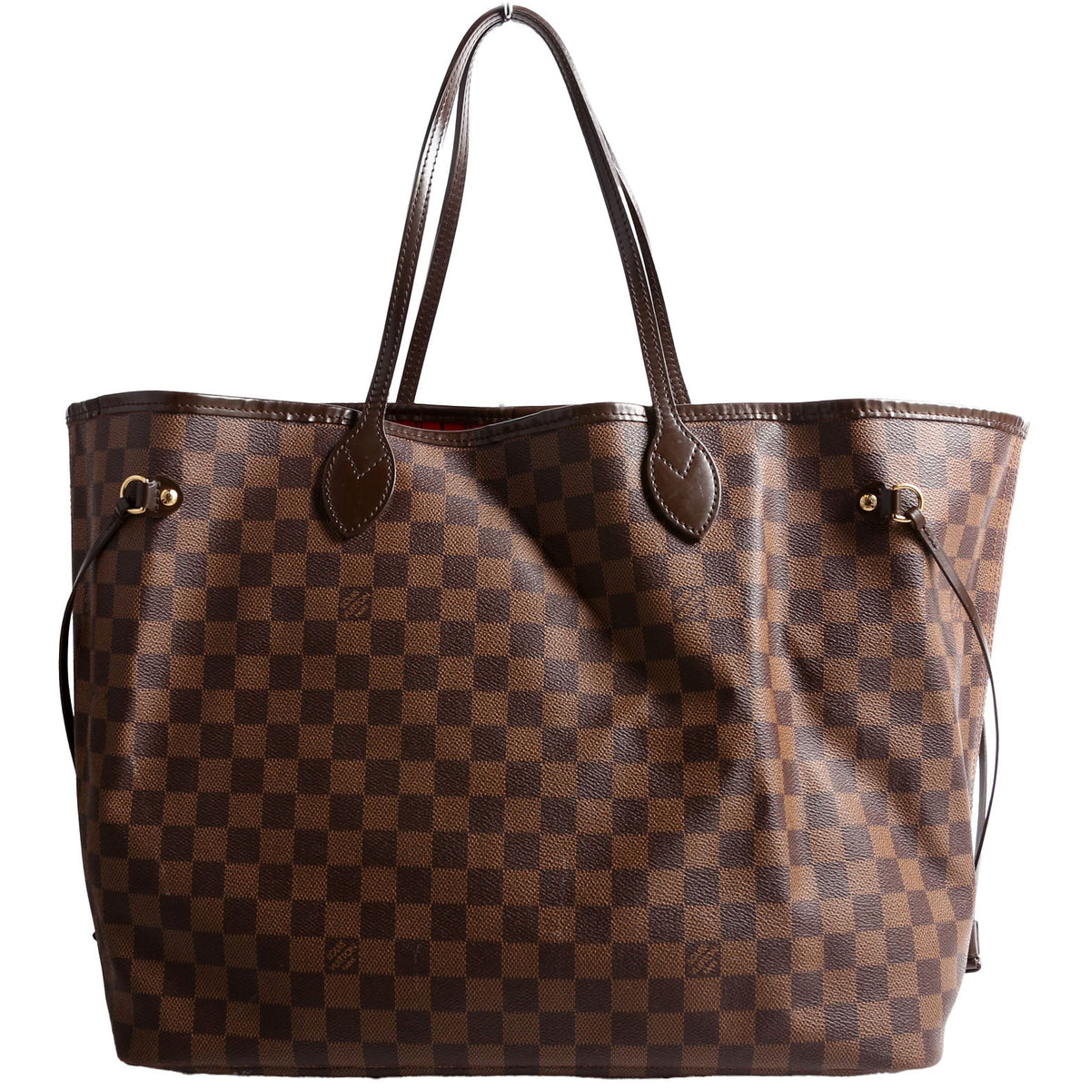 Louis-Vuitton Neverfull GM Damier Ebene Red