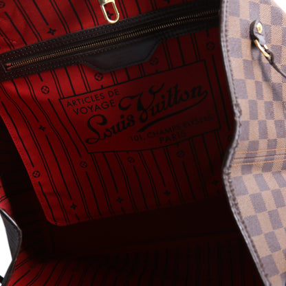 Louis-Vuitton Neverfull GM Damier Ebene Red