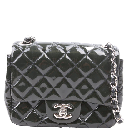 Chanel Classic Flap Mini Square Patent 19M Green