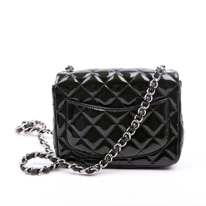 Chanel Classic Flap Mini Square Patent 19M Green