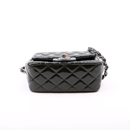 Chanel Classic Flap Mini Square Patent 19M Green