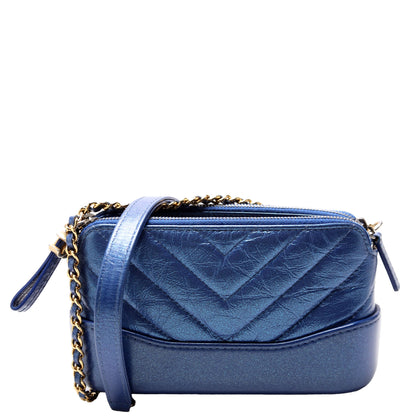 Chanel Gabrielle Double Zip Woc 28M Blue