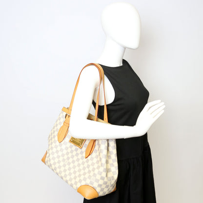 Louis-Vuitton Hampstead MM Damier Azur