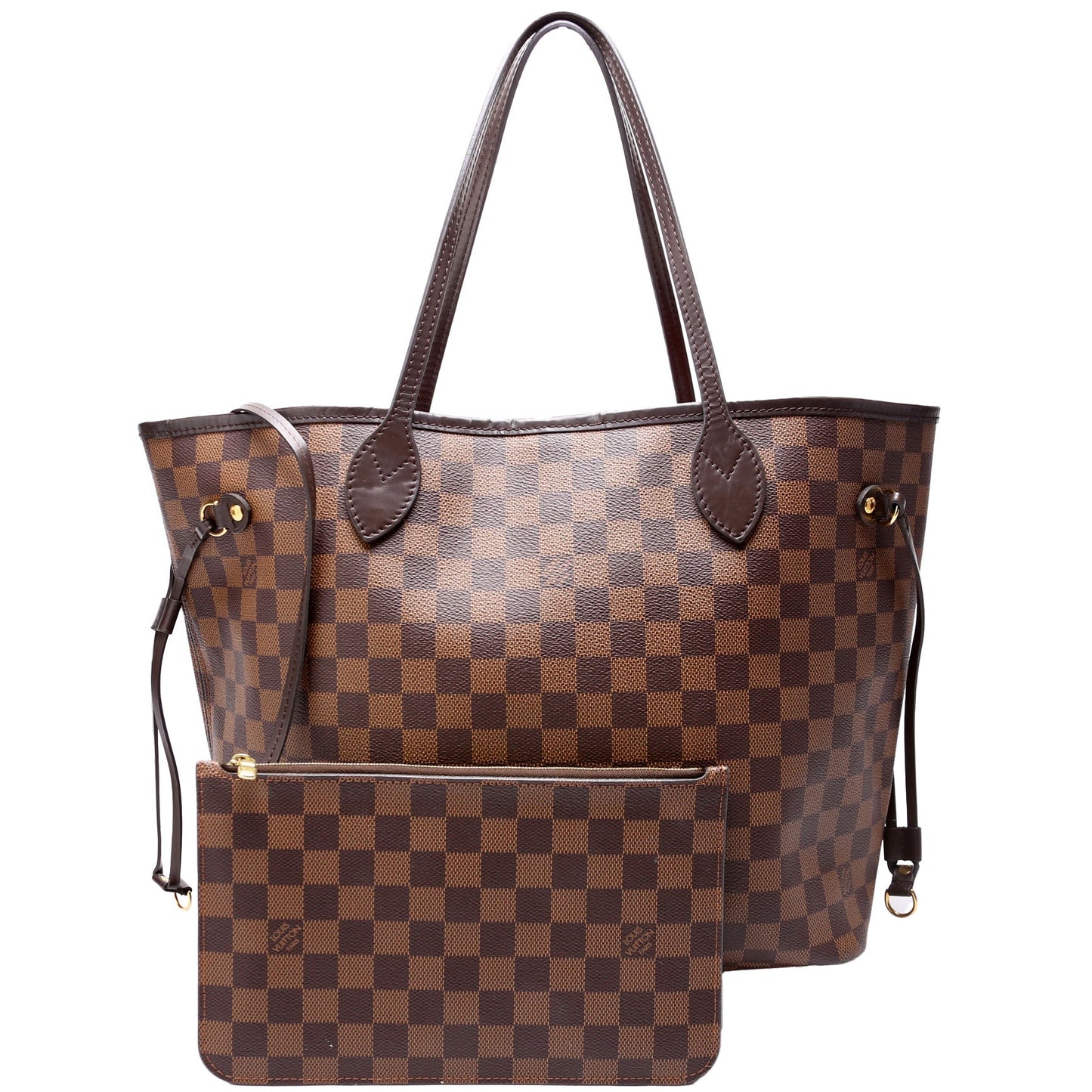 Louis-Vuitton Neverfull W/Wallet MM Ebene