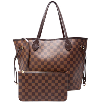 Louis-Vuitton Neverfull W/Wallet MM Ebene