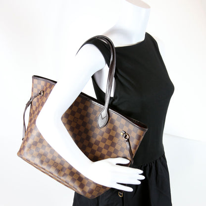 Louis-Vuitton Neverfull W/Wallet MM Ebene