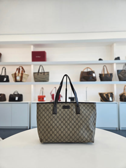 Gucci PVC Shopper GG Logo Canvas Shoulder Bag 138569525