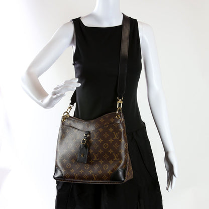 Louis-Vuitton Odeon NM MM Monogram Black