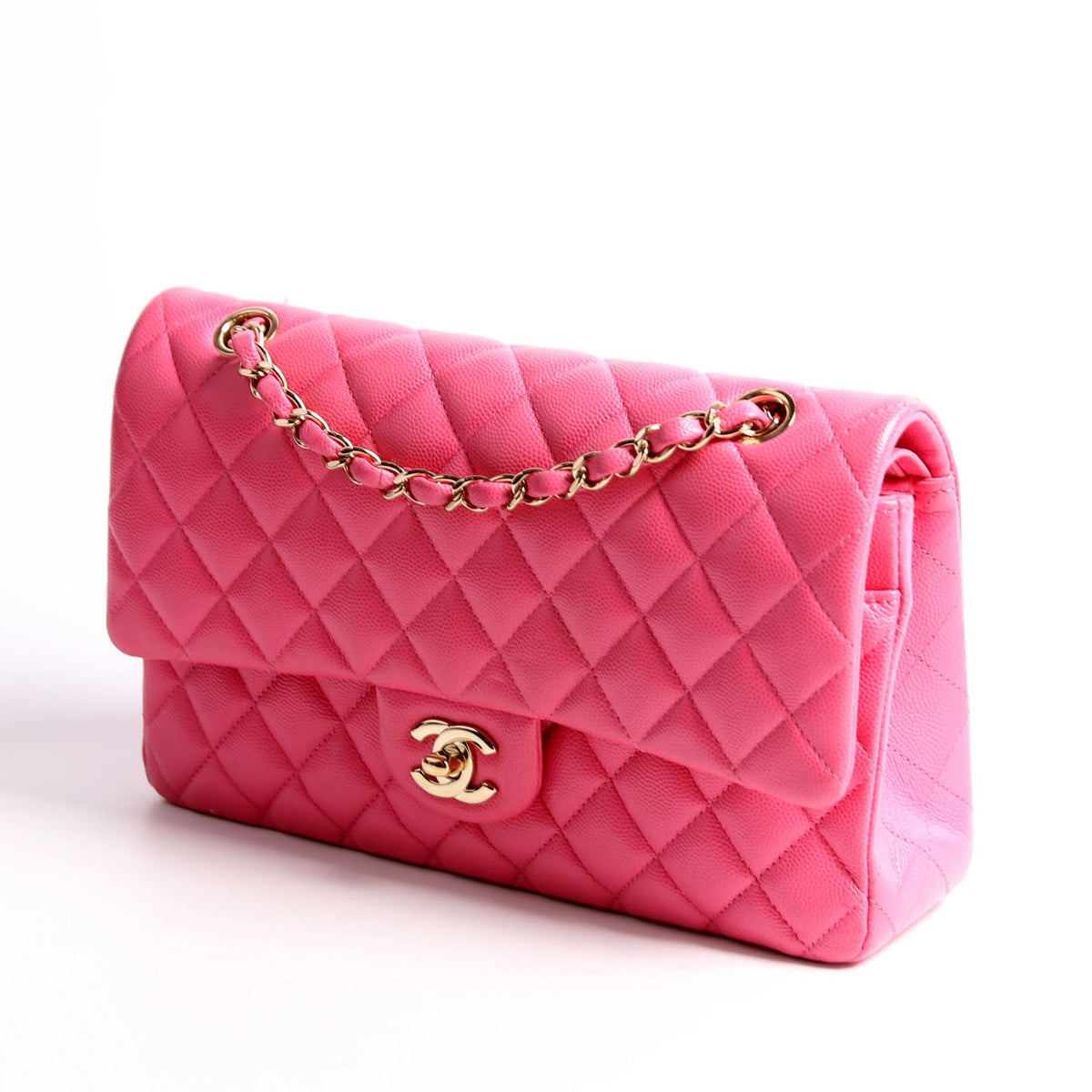 Chanel Classic Flap Medium Caviar 30M Pink
