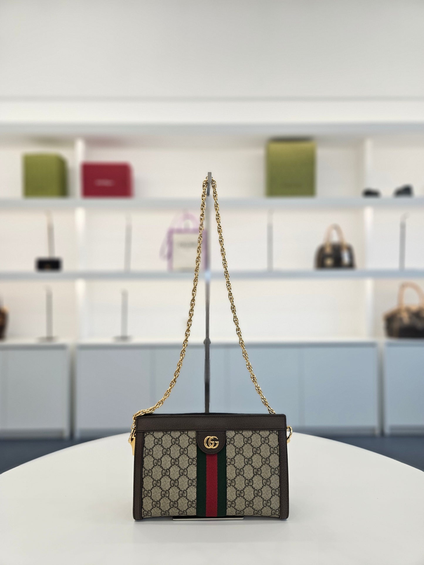 Gucci Ophidia GG Supreme Chain Small Shoulder Bag NBS72310526S 138626748