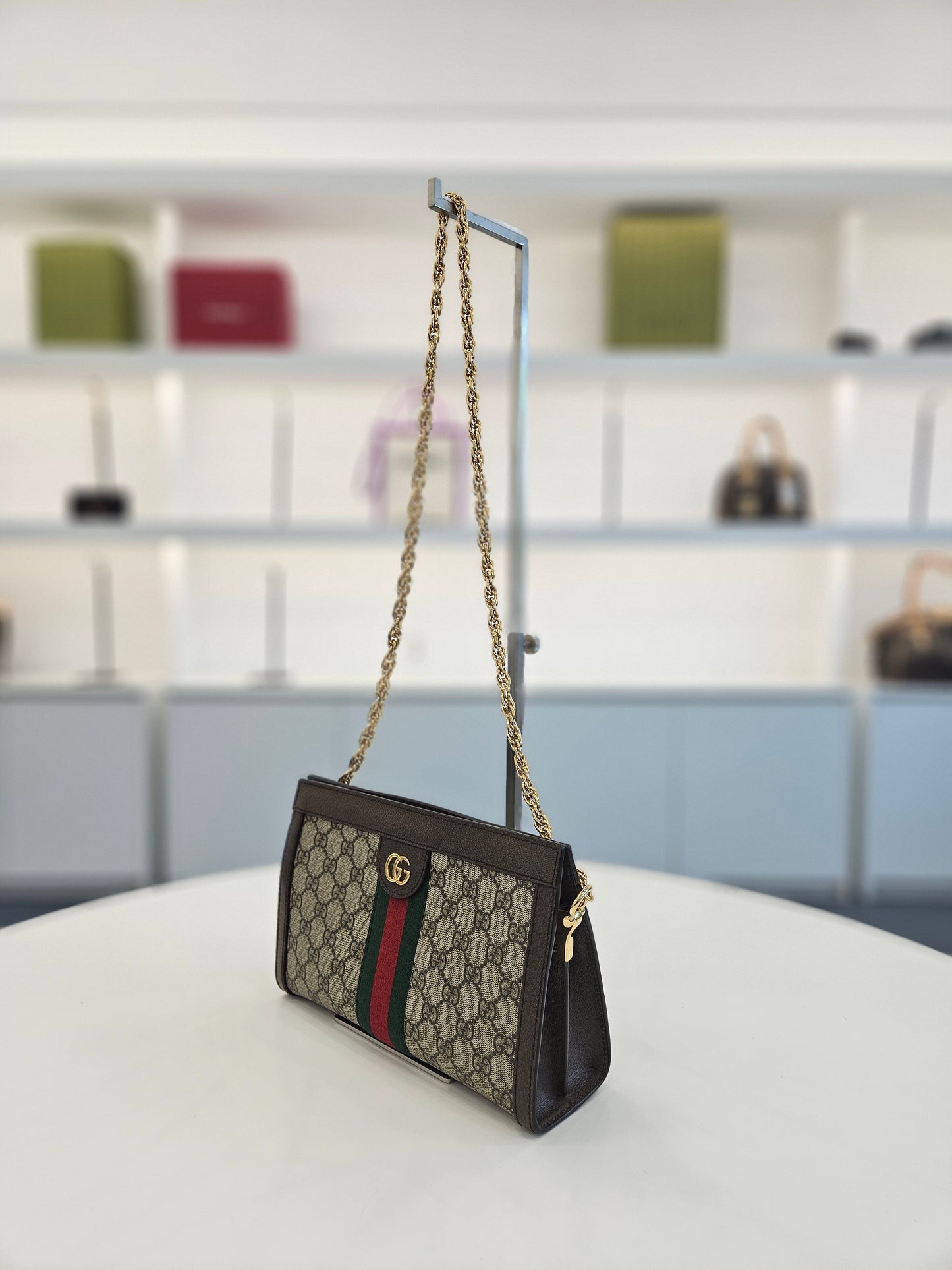Gucci Ophidia GG Supreme Chain Small Shoulder Bag NBS72310526S 138626748