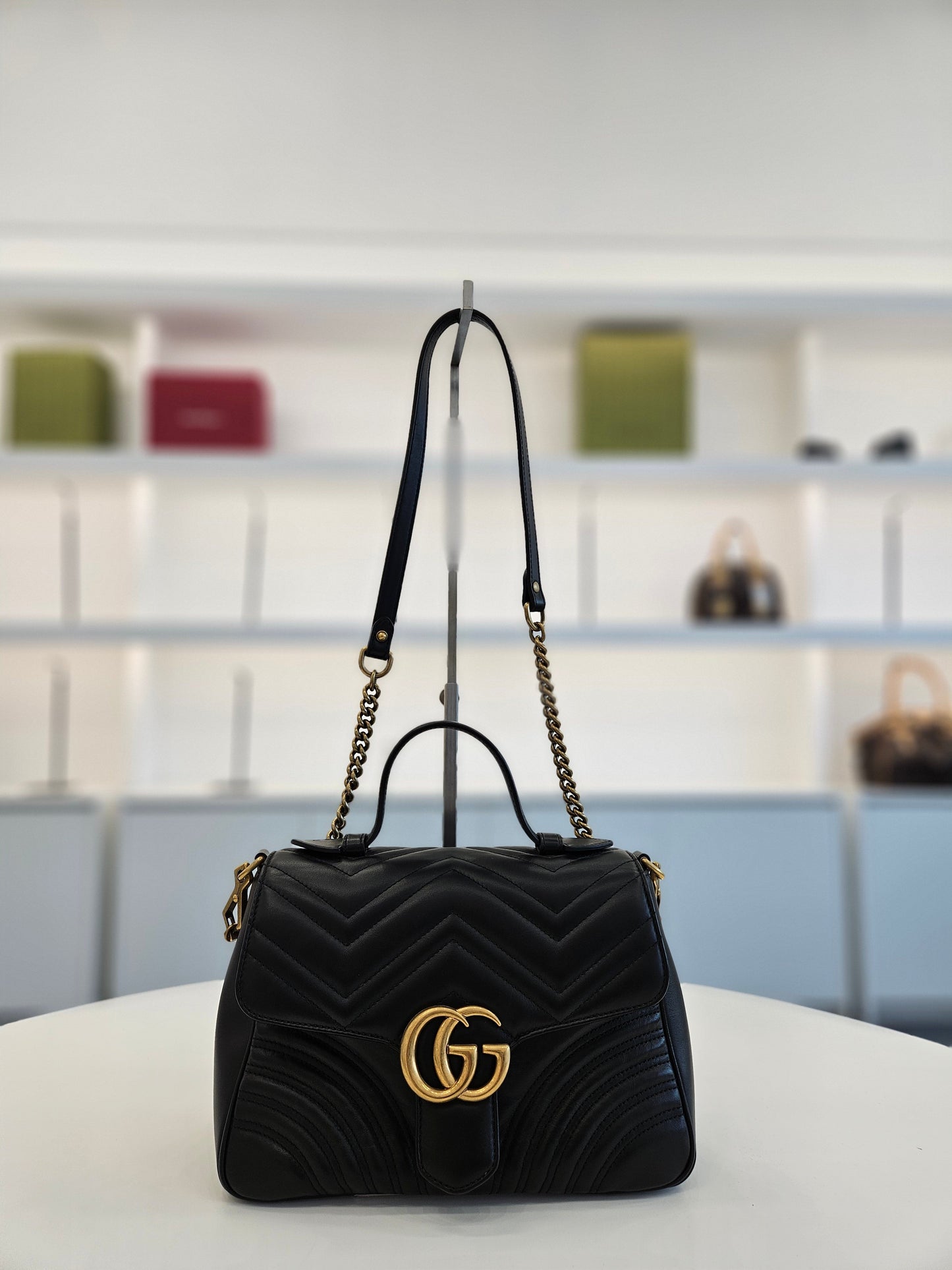 Gucci GG Marmont Matelassé Top Handle 2-WAY NBS072900603S 138627657