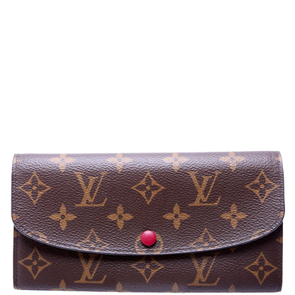 Louis-Vuitton Emilie Wallet Monogram Newer Berry