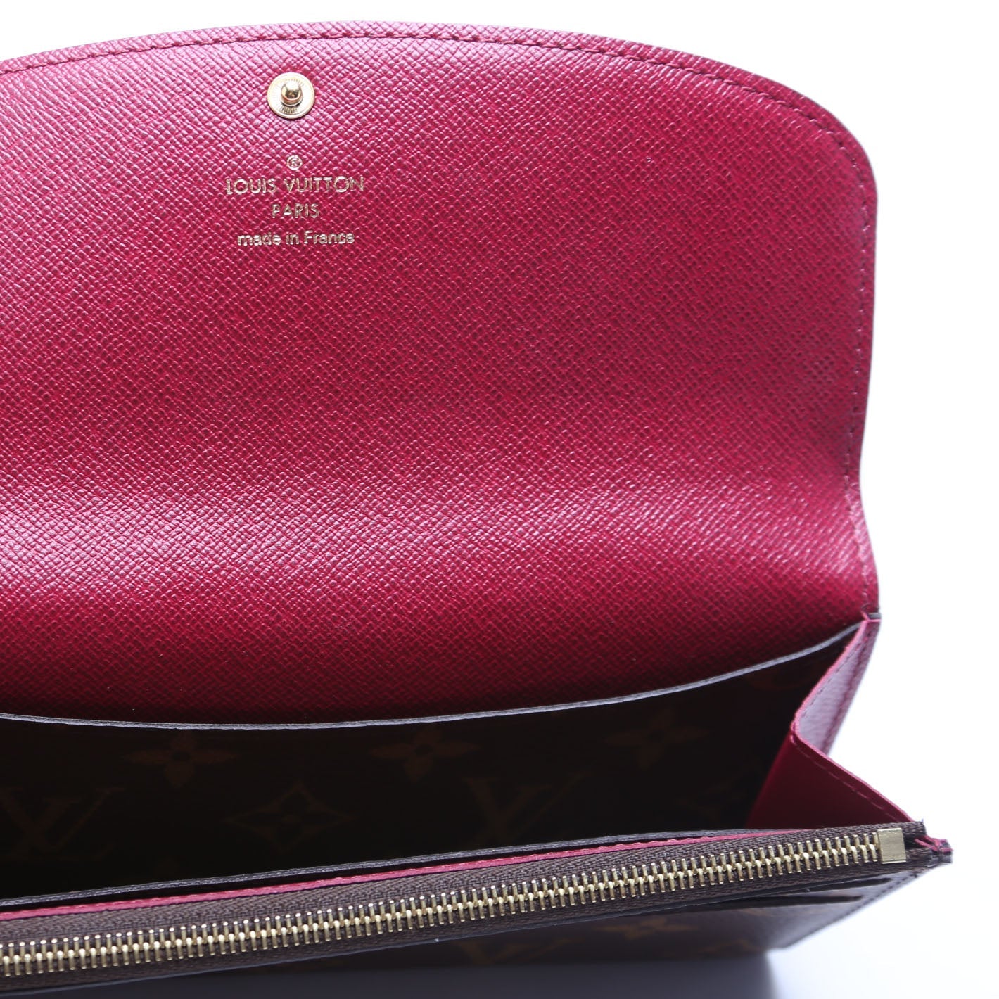 Louis-Vuitton Emilie Wallet Monogram Newer Berry