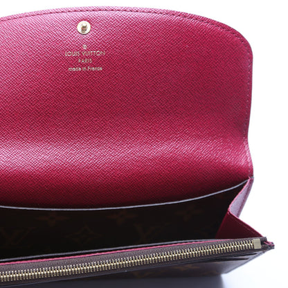 Louis-Vuitton Emilie Wallet Monogram Newer Berry