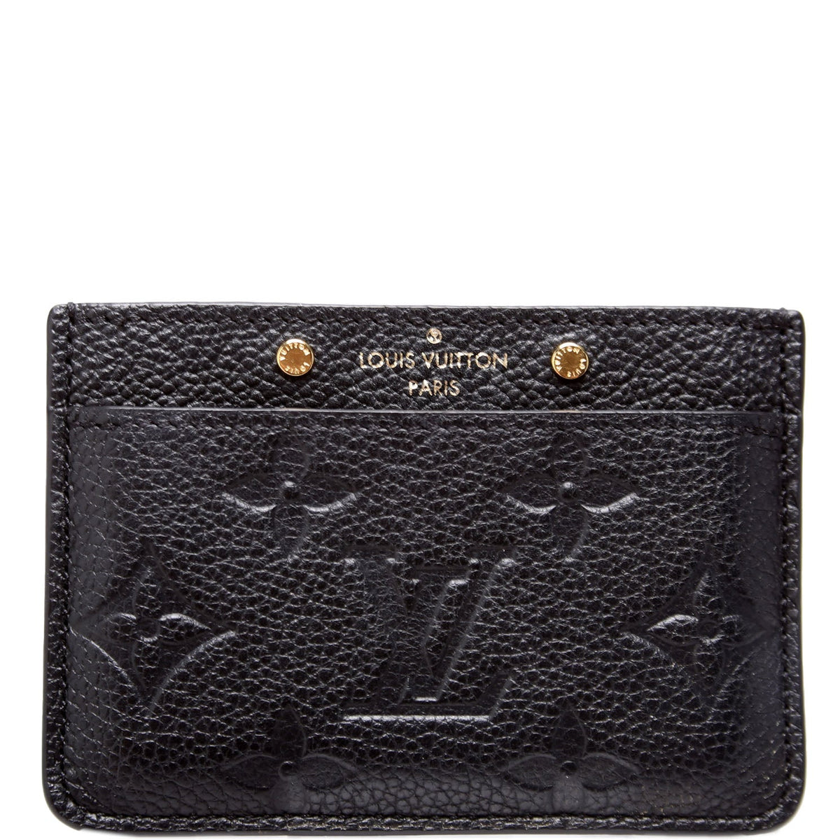 Louis-Vuitton Card Holder Empreinte Black
